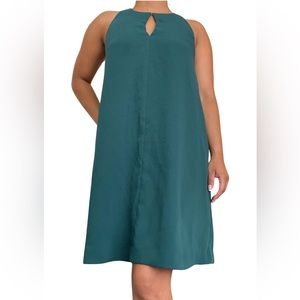 Classy Green Racerback Flowy Dress